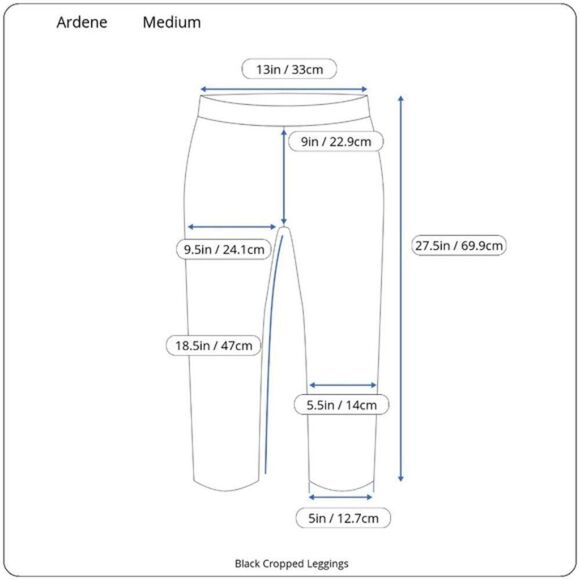 Ardene Black Capri Leggings Medium - Picture 11 of 11